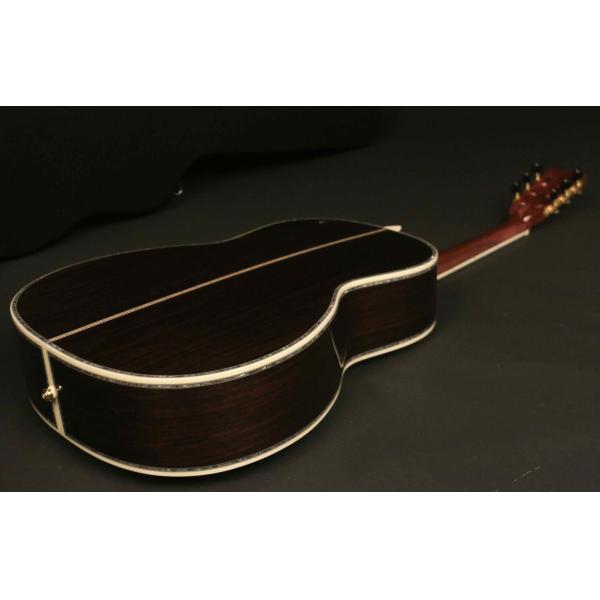 Custom Full Solid Wood Handmade Acoustic Guitar India Rosewood Real Abalone Binding