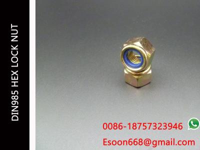 M22-1.5/M22-2.0/M22-2.5 DIN 985 Class 8 Zinc Finish Steel Nylon Insert Lock Nut