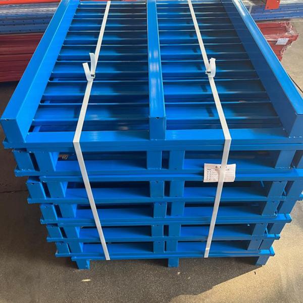 Pallet de acero industrial al por mayor - Capacidad de carga para logística, almacén, almacenamiento de metal, palets de acero