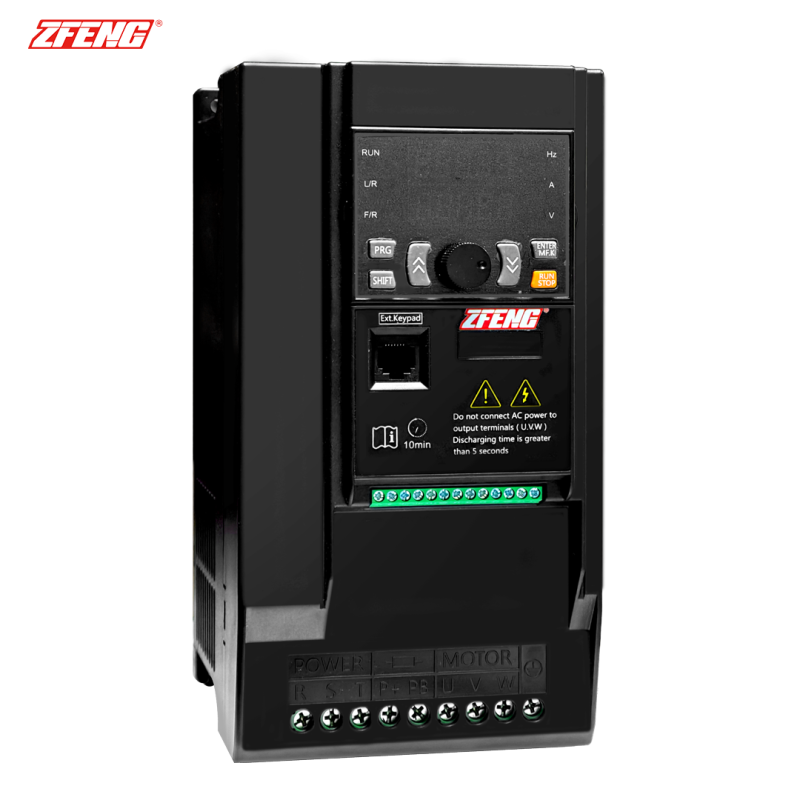 ZFENG Variable Frequency Drive Controller with 3-Phase Input, 0 to 400 Hz Output Frequency, and 150% Overload Capacity for Motor Control