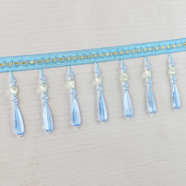 Handmade fashionable chain beads lace tassels fringes for curtain/sofa/pillow decoration
