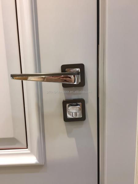 ROHS Plain Solid Wood Internal Doors White Soundproof Environmental Protection