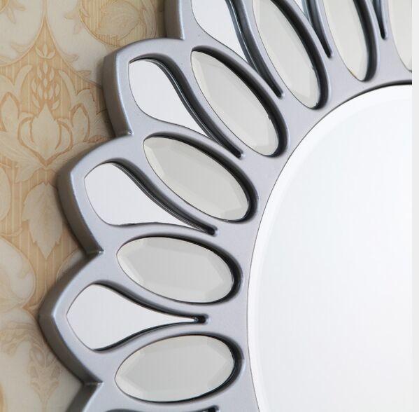 Art Deco Round  Bevelled  Glass Wall Mirror For Bedroom Lounge Bathroom
