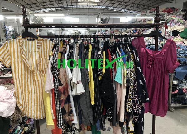 Wearable Second Hand Summer Clothes , British Style Used Womens Cotton Blouses