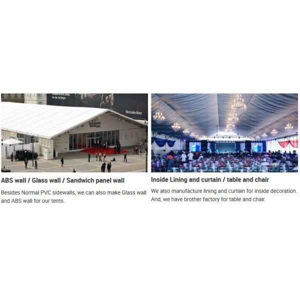 White Marquee Wedding Event Tents Waterproof Oem For Outdoor Celebration