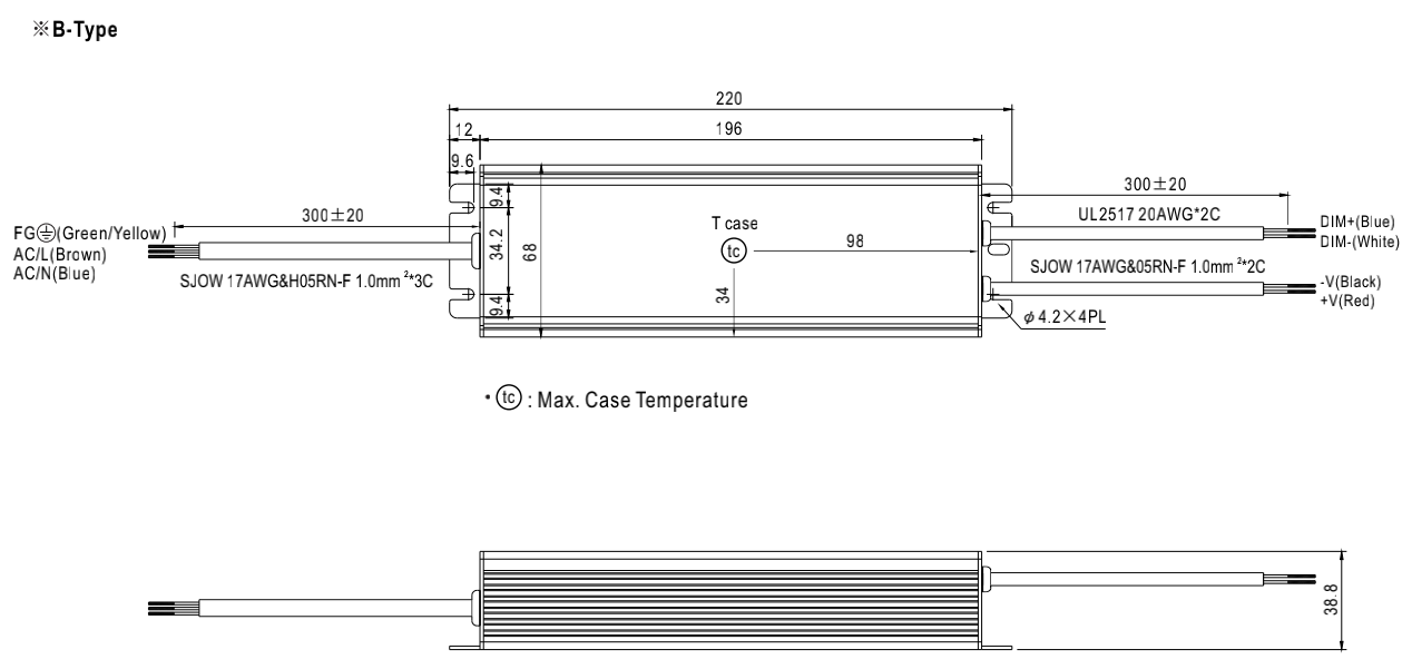 120W Dimmable LED Power Supply 48VDC For Led Grow Light