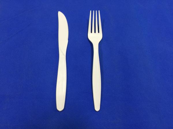 Compostable Cornstarch Cutlery Set for Sustainable Potluck Dinners and Catered Events