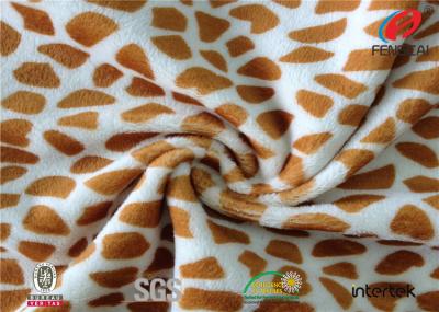 Tela modelada giratória feita sob encomenda de Minky, tela de Minky da cópia do leopardo pela jarda