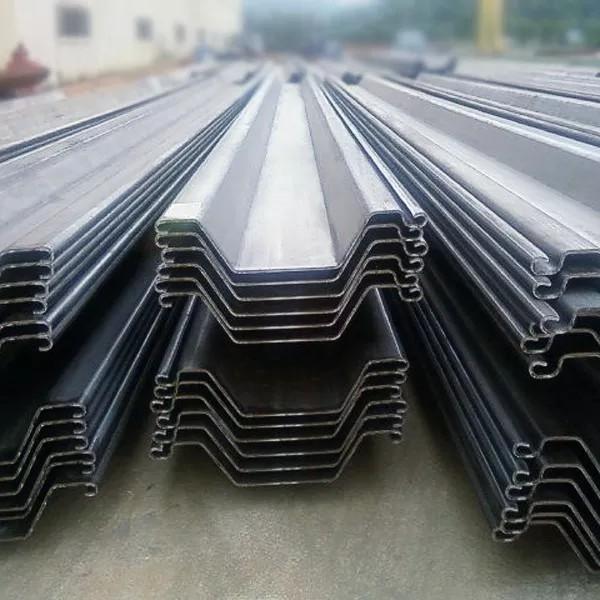 6-25mm Thickness Steel Sheet Piling , tailor made Steel Sheet Pile