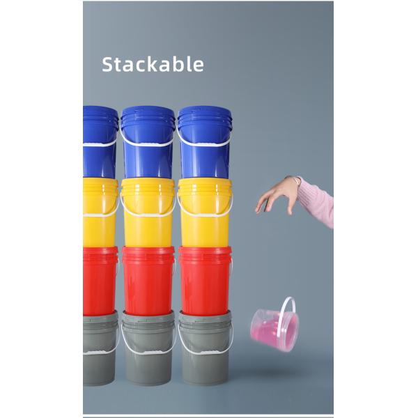 Продажа 2 л бело-черно-прозрачная пластиковая ведра с крышкой для закусок пищевого качества