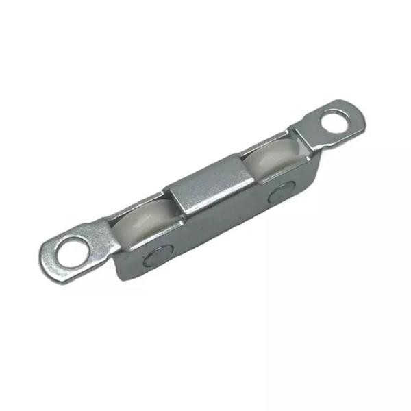 Hardware Iron Housing Zinc Plated Sliding Roller U groove Nylon Wheel Sliding Window Roller