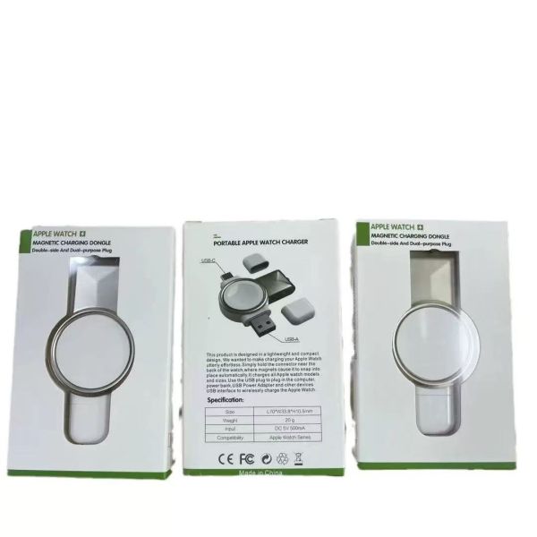 Magnetic PD Fast Charging USB Dual Interface Type C Wireless Charger For Smart Watch Mobile Phone