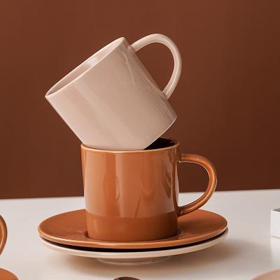 Coupe de café en porcelaine européenne de luxe de 250 ml pour les cadeaux d'affaires