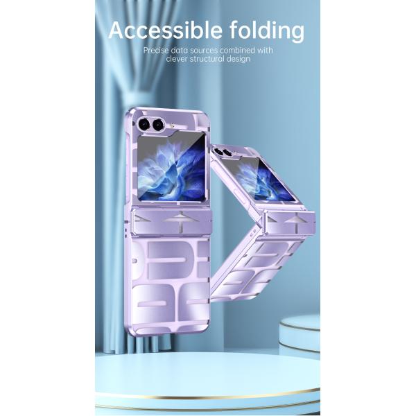 Anti Drop Electroplate PC Cover Samsung Zflip5 Foldable Screen Mobile Phone Case