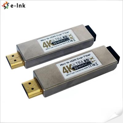 Por grosso Mini 4K HDMI Fiber Converter Multimode OM3 LC Transmitter Receiver