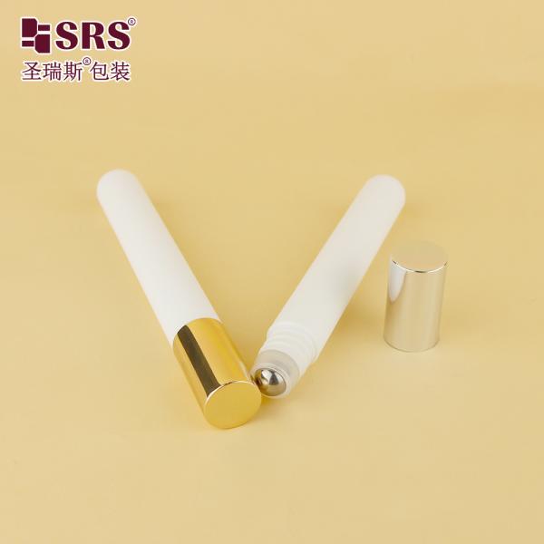 RPA-10ML(C) Injection Custom Color Glossy Matte In Mold Plastic Roller Ball Bottle Wholesale Eye Gel Serum Bottle Tube