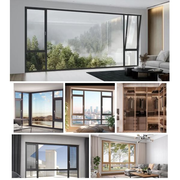 Aluminium Windows Profile for Skylight Thermal Broken 6063 T5 Multiple Colour Available