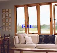 Tissu pour rideaux en aluminium plaqué en bois économiseur d'énergie Windows facile à installer avec la coupure thermique pour le marché d'Asie du Sud-Est