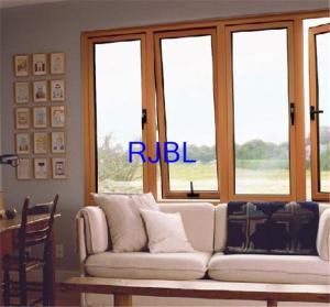 Energy Saving Wood Clad Aluminum Casement Windows Easy to install With Thermal