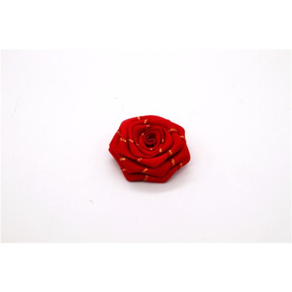 Hand Sintered Edge Flower /girl flower made of satin ribbons/Hand-simulated flower Various colors Fabric, wool