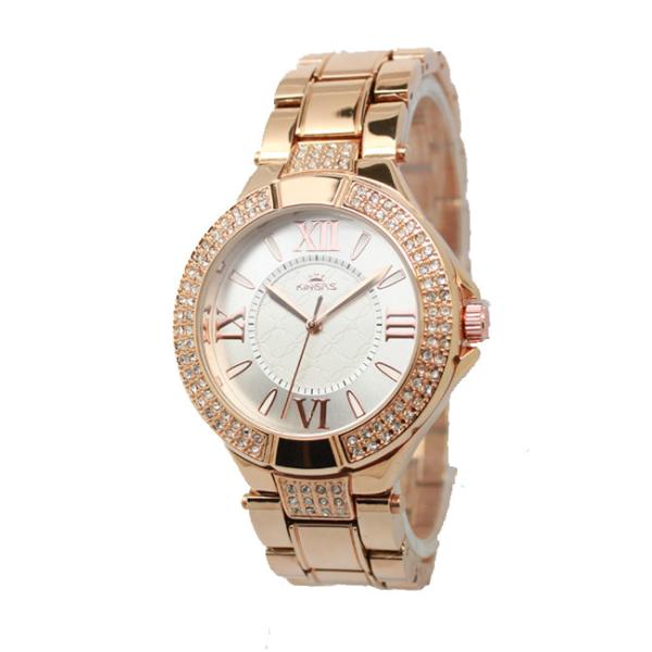 3ATM Water Resistant Alloy Wrist Watch With Stainless Steel Case Back
