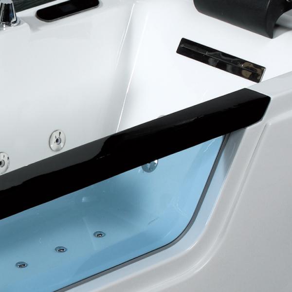 окно стекла искусства гостиницы гидромассажной ванны водопада 1800x700 70in твердое деревянное