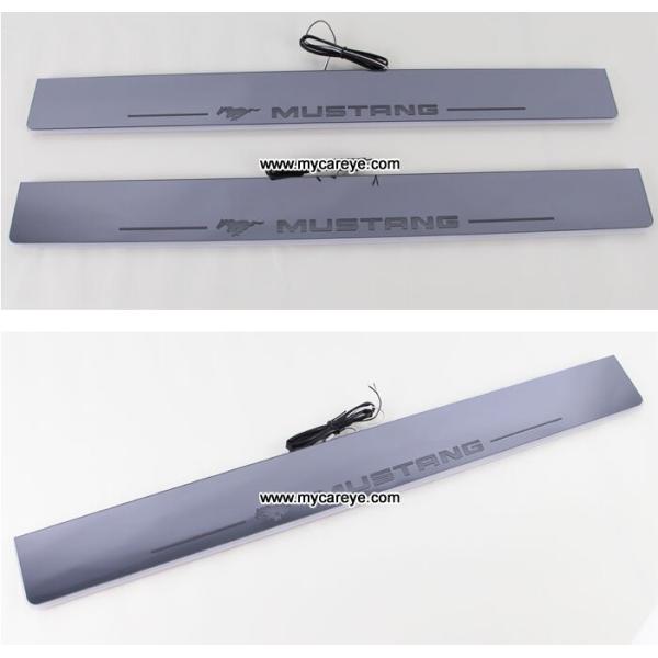 Ford Mustang car moving door floor lights LED door scuff plate light