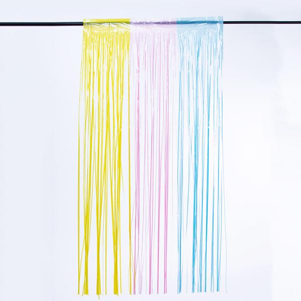 Colorful PET Multi Coloured Foil Curtain For Stylish Party Decoration Waterproof