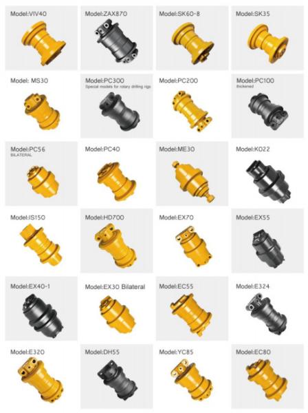 Excavator top roller PC60-6 EX60 SK140 SK200 ZAX210 E120B PC200-5 for excavator spare parts