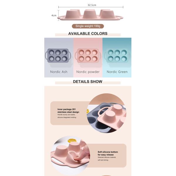 Multifunctional Silicone Baking Mold With Iron Frame
