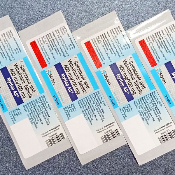Waterproof Synthetic Paper Pharmaceutical Pill Bottle Label Sticker Custom Printed