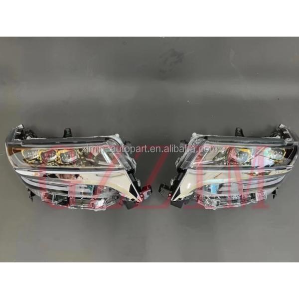 Toyota Alphard Автомобильный световой аксессуар Три глаза Золотой фронтальный факел