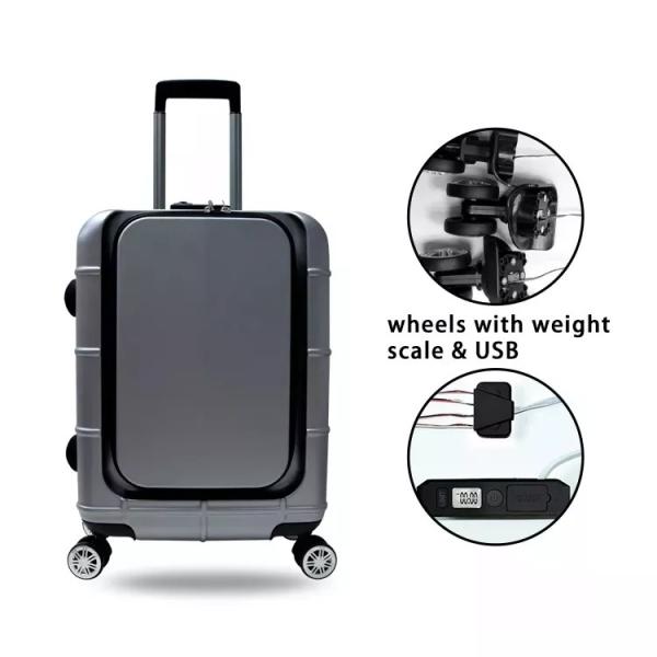 BSCI USB Weight Scale Wheels Smart Travel Luggage Spare Parts Digital Weight Scale Wheels