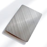 Panneau de mur décoratif du délié 304 de feuille croisée d'acier inoxydable
