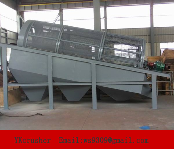 High Efficient Rotary Trommel Screen , Compost Screening Equipment Steady