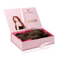 Les cheveux d'aimant empaquettent l'emballage de cadeau de CMYK enferment dans une boîte la boîte de rangement de cadeau de perruque