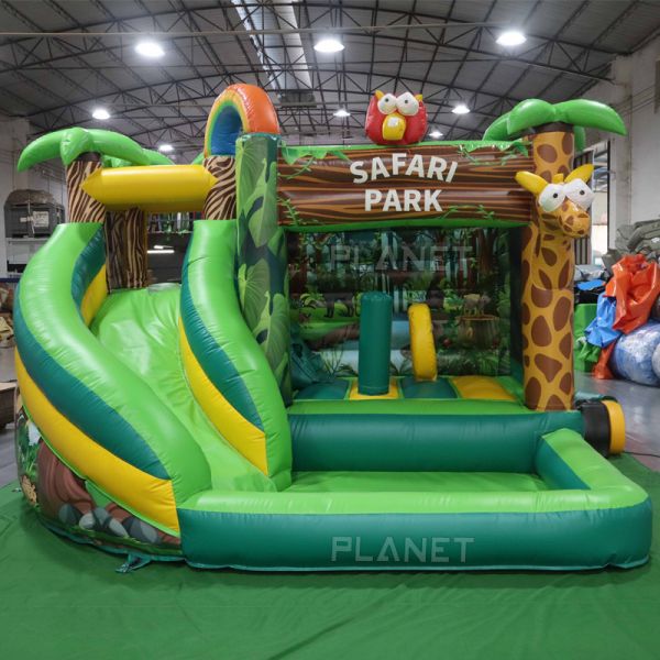 Commercial Grade Giant Jungle Jump House Inflatable Bouncer Slide Pool for Party
