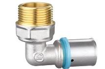 (232 Psi Brass Press Fittings Leak Proof 90 Graus Tubo Cotovelo