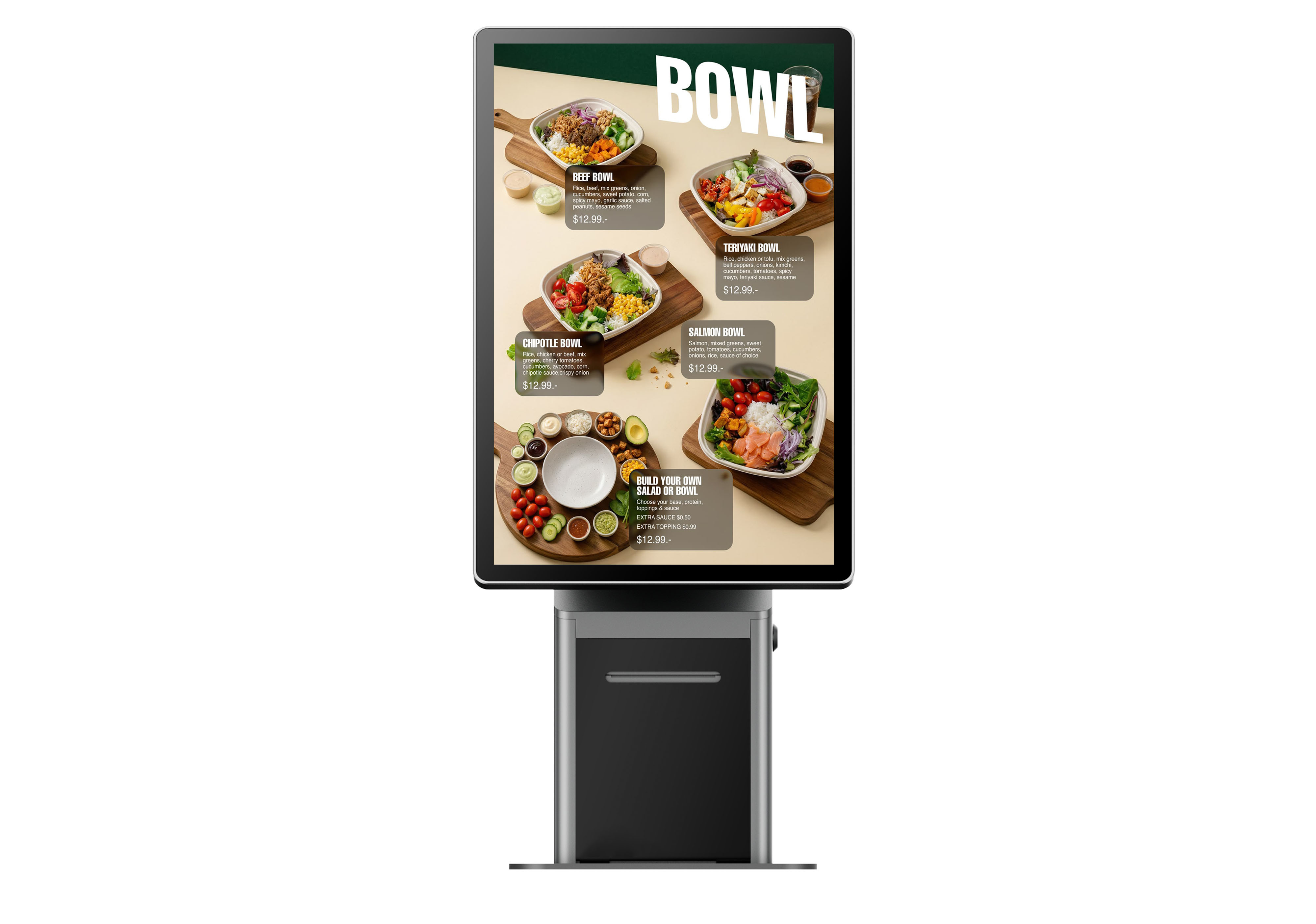 Ergonomic Desktop Self Checkout Solutions 21.5 High Brightness Accessible Kiosk