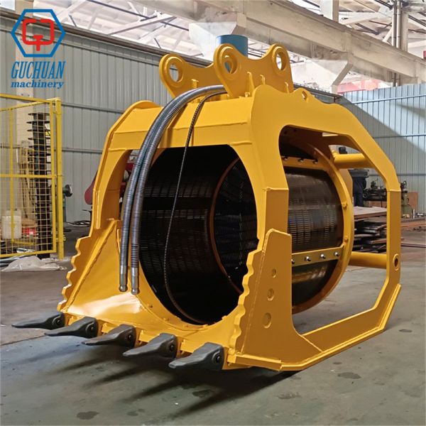 Rotating Screening Bucket: The Heavy-Duty Sifting Solution for 18–25t Excavators