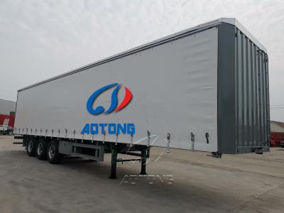 40-80 Tons Load Capacity Steel Van Type Truck Trailers With Dual Line Braking System With ABS