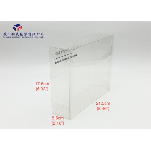 0.3mm PET Plastic Box For Packing Bath Gift Set Side Ends Open 21.5X5.5X17.6cm
