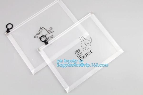 stationery slider bag with custom printed girls school pencil case/printing student stationery pencil bag case, slider p
