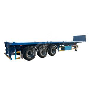 Feichi 3 Axle 4 Axle 40t 60t Container Transportation Flatbed Trailer Container Semi-Trailer for Sale in Africa