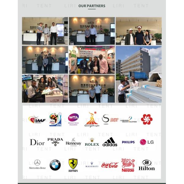 Durable Warehouse Storage Tent With PVC Cover Wind Load 100km/H