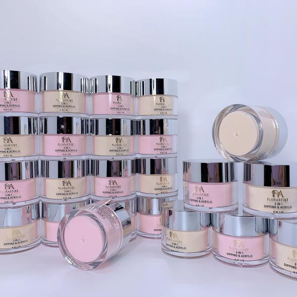 High Quality Custom Cover Pink Acrylic Nail Powder Dip Powder Smooth Nail Acrylic Powder