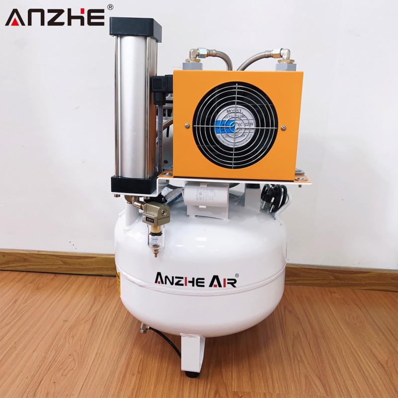 32L Silent Oil-Free Dental & Medical Air Compressor with Built-in Dryer | Ultra-Quiet, Oil-Free, High-Purity Air for Clinics