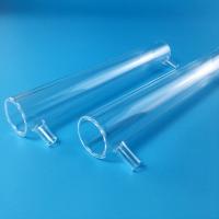 le tube de verre de quartz de double couche de diamètre de 60mm a fondu
