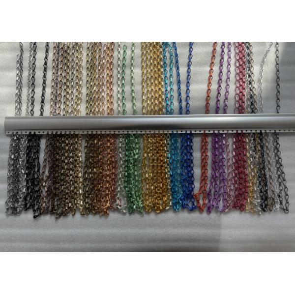 1.5mm Wire diameter Drak Gray Color Aluminum Chain Metal Curtains for Office decoration use