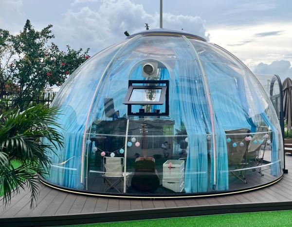 Polycarbonate Waterproof Transparent Glamping Tent Luxury Bubble Dome House Glamping Accessory